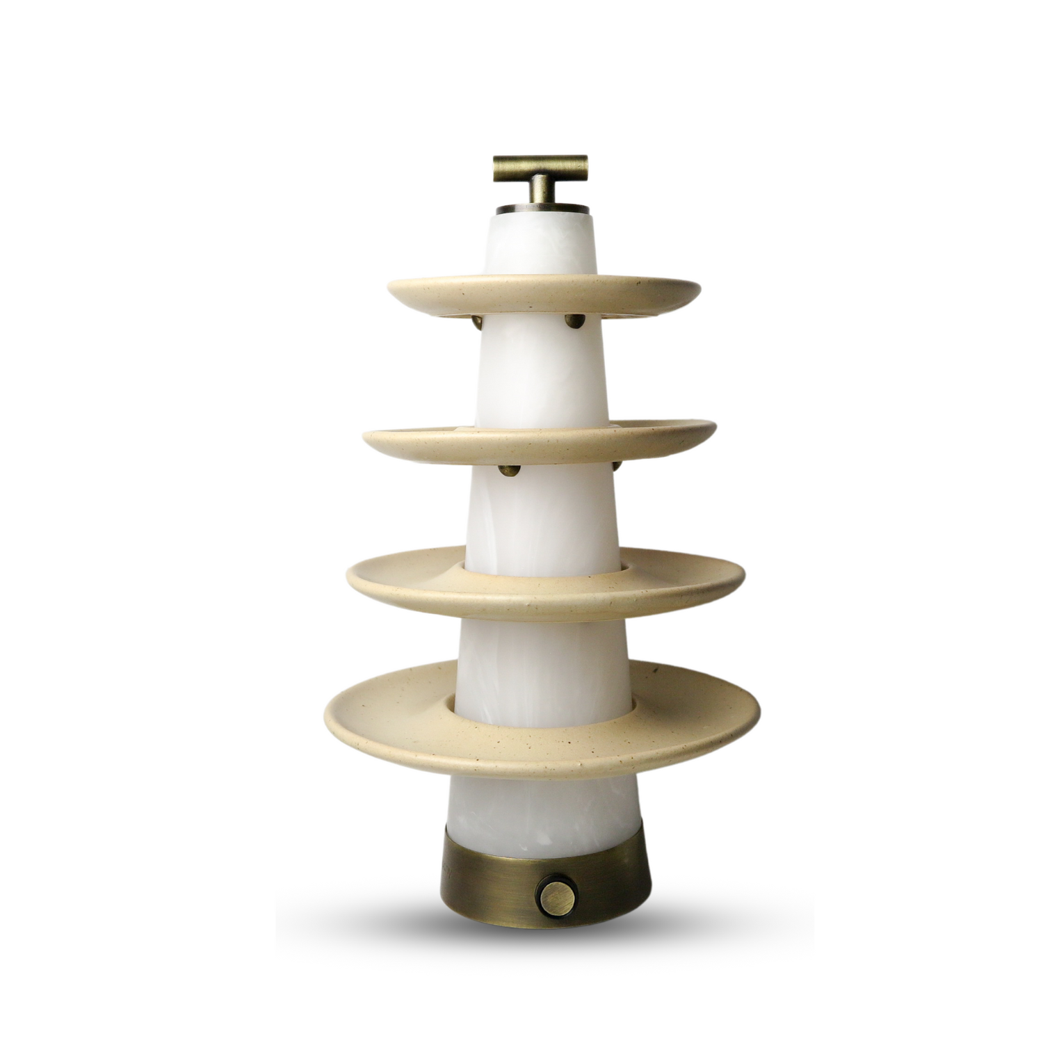 Luminario Recargable Candela Tavola - Beige